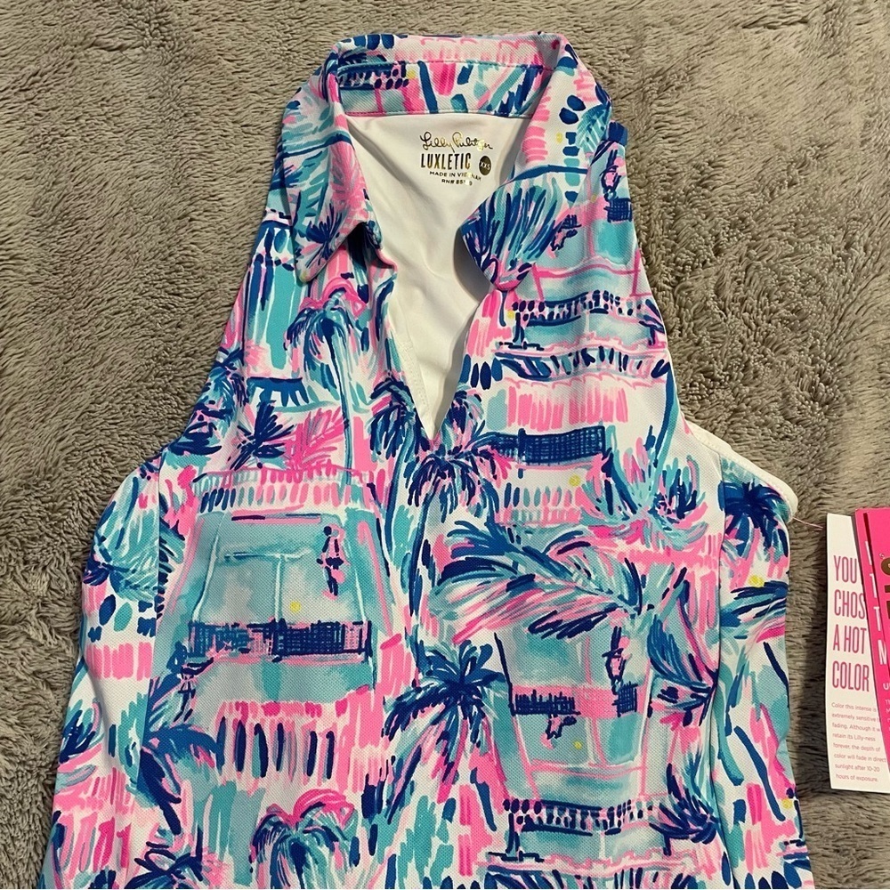 Lilly Pulitzer X Meryl Luxletic Dania Ravello Blue Dress NWT - Picture 8 of 12